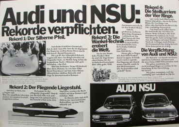 Audi Modelprogram 1970 "Gemeinsame Sache" Carbrochure (10153)